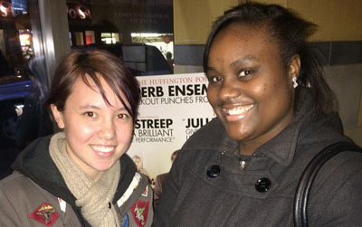 Jasmin Young (l) and Kimberly Stephenson (r) are members of the Performing Arts Society. 