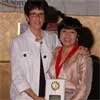 2009 M.A. graduate Maria Mayer (r.) with Externship Class professor Denise Zerella.