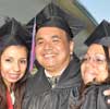 (l. to r.) BBA graduates Nieves Buten, Kaamala Bisnauth, Cynthia Davis, and Julie-Ann Ammirati